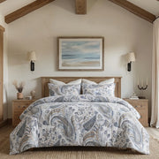 sterling heritage grey paisley comforter set vintage bedding main