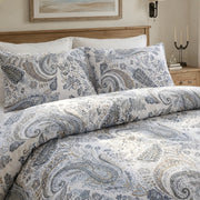 sterling heritage grey paisley duvet cover set vintage ornamental bedding