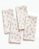 strawberry bramble napkin set of 4 flat lay