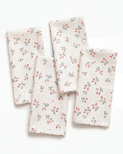 strawberry bramble napkin set of 4 flat lay