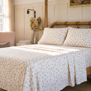 strawberry bramble sheet set vintage lamp art decor scene