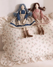 strawberry cottage ruffle pillowcases vintage cottagecore decor