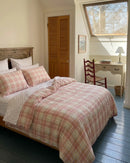 strawberry sundae nostalgic plaid comforter set cottage bedroom