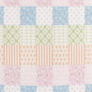 sunday patchwork muslin blanket rainbow patchwork green muslin swatch