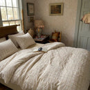 sundried wheat windowpane duvet cover set warm yellow bedding main