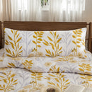 sunlit grey yellow botanical body pillowcase lifestyle
