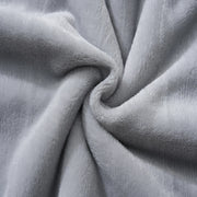 textured faux rabbit fur body pillowcase grey wave