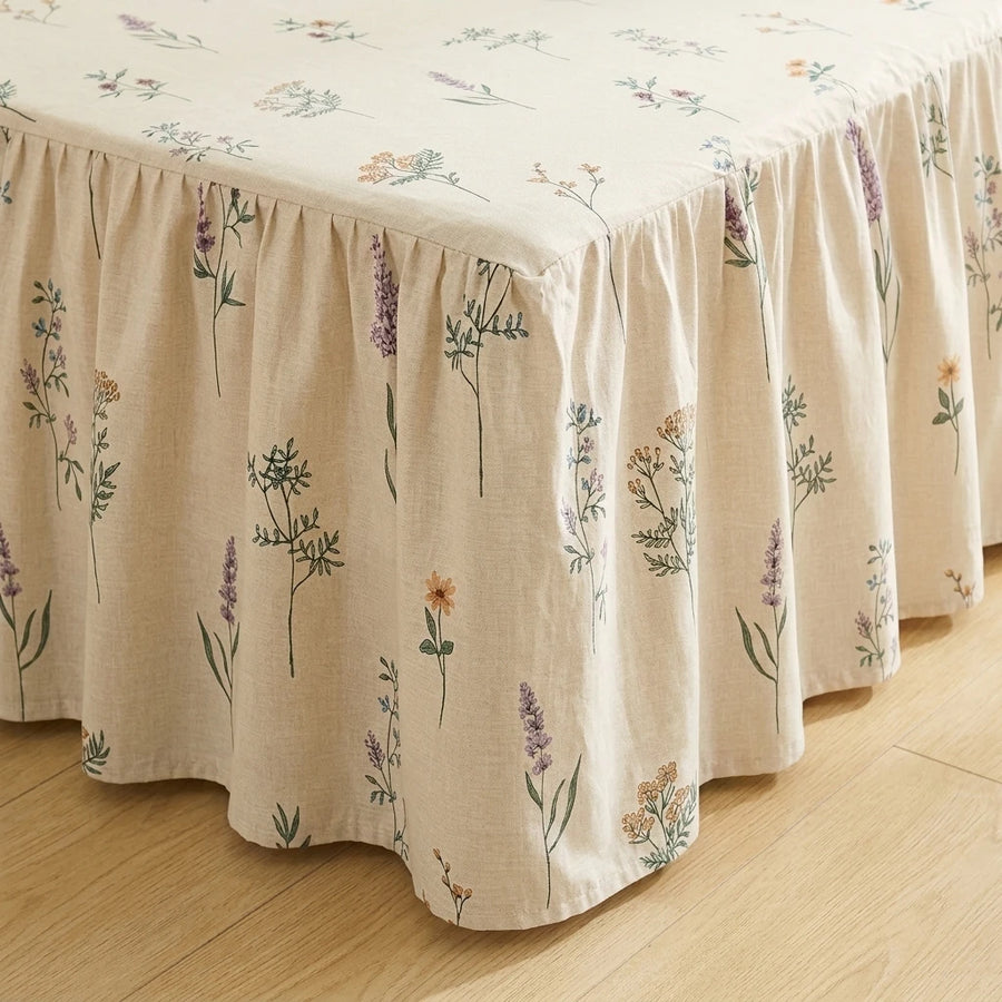 timeless wildflower meadow bed skirt continuous corner