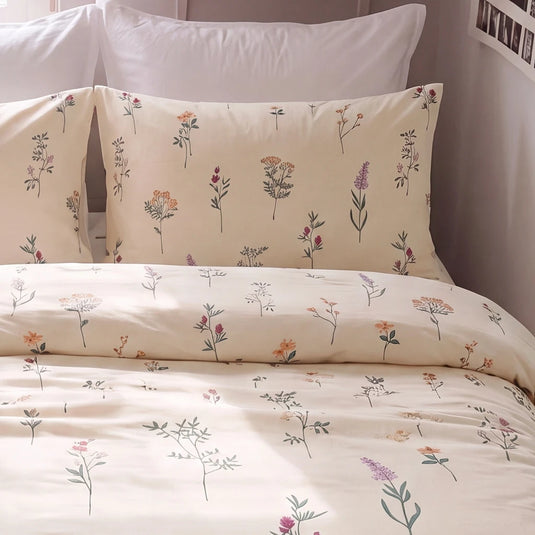 timeless wildflower meadow comforter set floral pattern detail