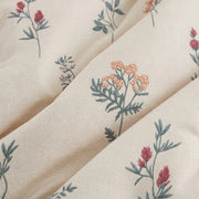 timeless wildflower meadow duvet cover set botanical fabric closeup
