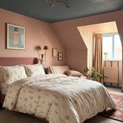 timeless wildflower meadow duvet cover set vintage pink bedroom scene