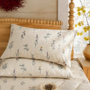 timeless wildflower pillowcases stack look with book