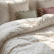 tiny blossom duvet cover set bedroom teddy bear scene
