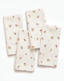tiny blossom napkin set of 4 flat la