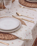 tiny blossom napkin set of 4 table setting side view