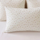 tiny blossom pillowcases cream ditsy flower pattern pillow set bedding