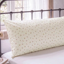 tiny blossom pillowcases cream floral pattern vintage metal bed window