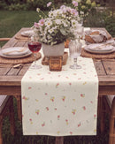 tiny blossom table runner floral print detail
