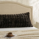 ultra soft faux fur body pillow cover close up