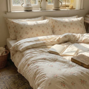 victorian rose print comforter shabby chic bedroom decor