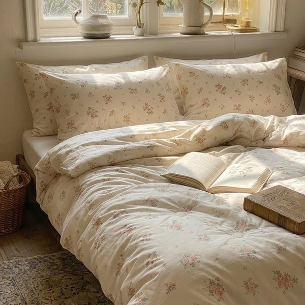 victorian rose print comforter shabby chic bedroom decor