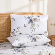 vintage botanical gardenia pillowcase set shabby chic bedroom decor