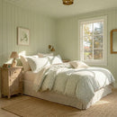 vintage floral print pinstripe comforter cottagecore aesthetic