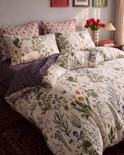 vintage herbarium botanical duvet cover bedroom