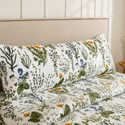 vintage herbarium botanical pillowcases body pillow set