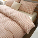 vintage rose gingham fabric texture close up high quality print