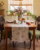 vintage rose table runner rustic dining table