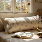 vintage sun drenched rose pillowcases fabric detail floral print