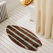 wave rider rug cocoa mint bathroom decor scene