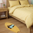 wave rider rug golden lounge bedroom accent rug scene
