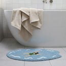wave rider rug open water bathroom tub decor scene