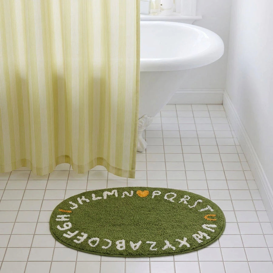 whimsy garden rug abc meadow bathroom mat styling