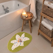 whimsy garden rug lily in bloom bathroom mat styling