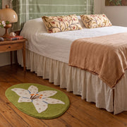 whimsy garden rug lily in bloom bedroom styling