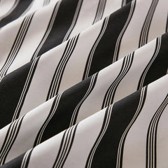 white and black stripe bedding set king size