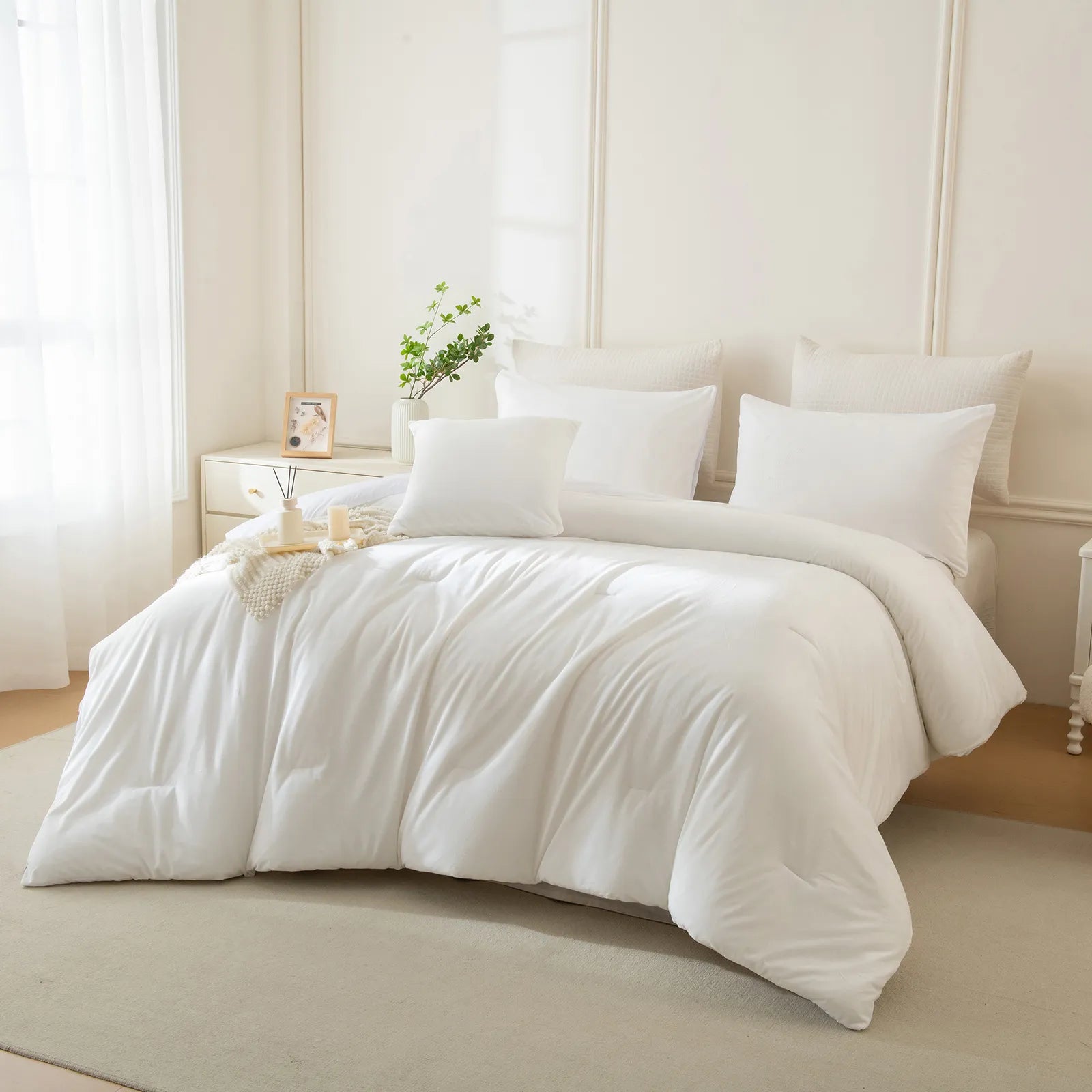white velvet bedding sets