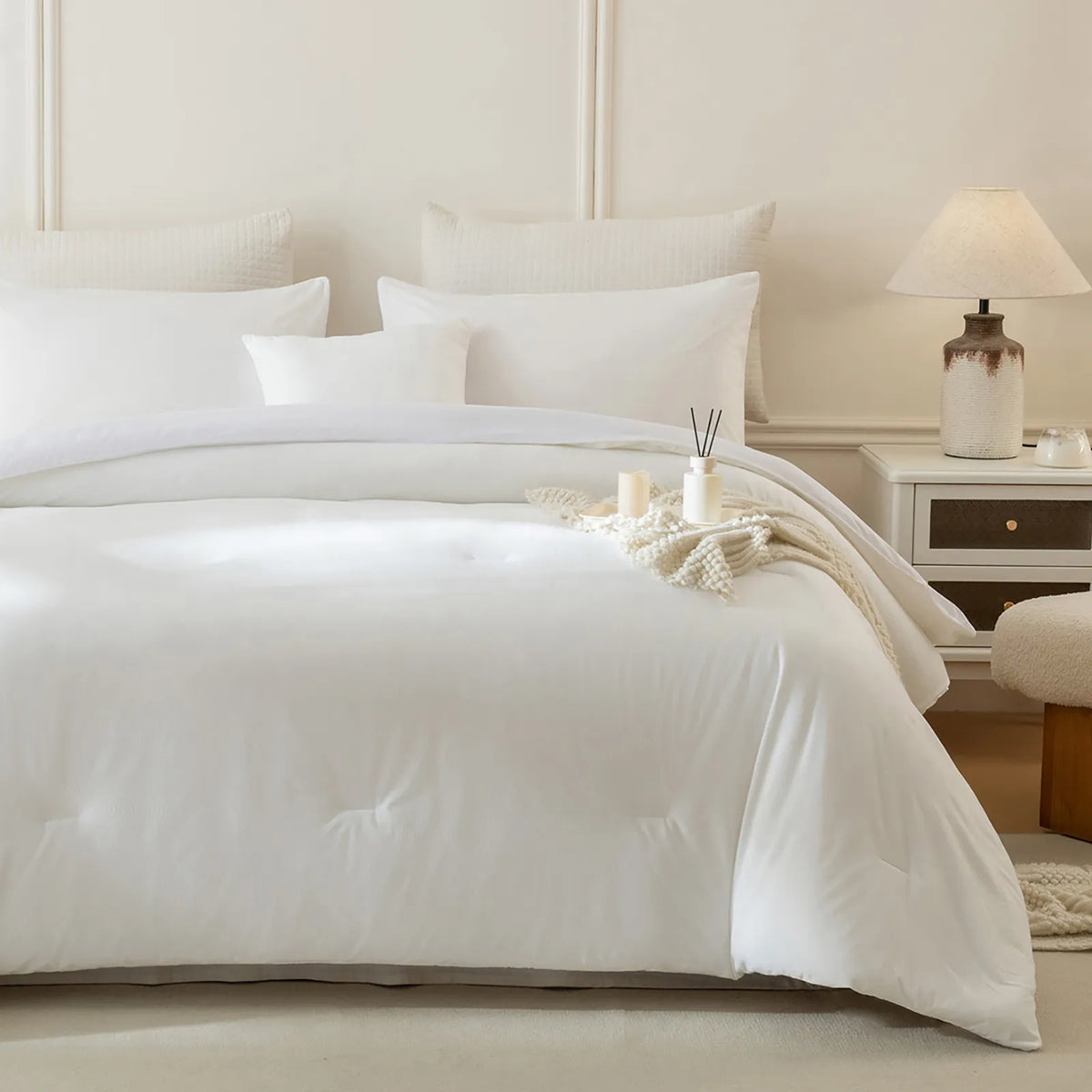white velvet bedding set king size