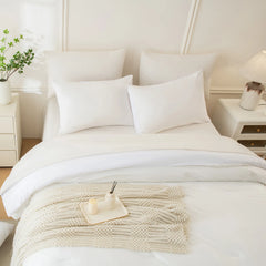 white velvet comforter set queen size