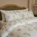 wildflower botanical bedding set pillow shams sheet detail