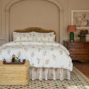 wildflower botanical duvet cover set with bed skirt bedroom