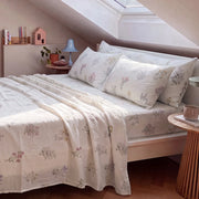 wildflower cottage printed pillowcases cozy attic bedroom
