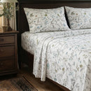 wildflower meadow botanical sheet set blue butterfly floral bedding