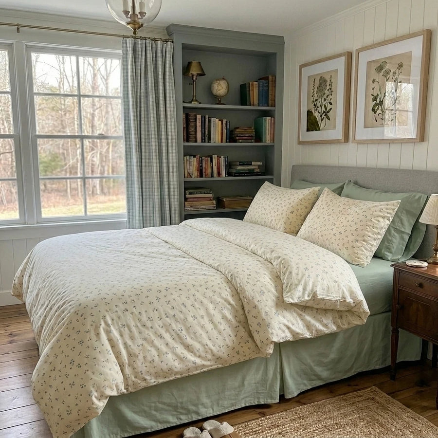 wildflower meadow fabric texture close up detailed floral pattern