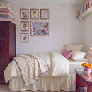 wildflower posy comforter set cream floral gallery wall cherry throw blanket