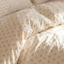 wildflower posy duvet cover set ditsy floral fabric closeup