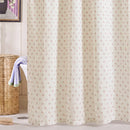 wildflower posy shower curtain cream pink wicker basket bath brush